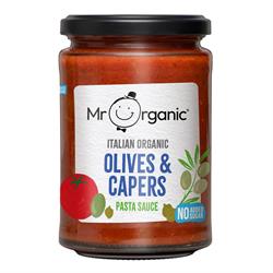 Mr Organic Mr Organic Authentic Italian Olives & Capers Pasta Sauce Jar 350g