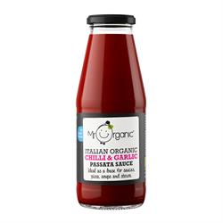 Mr Organic Mr Organic Chilli & Garlic Passata Sauce Jar 400g