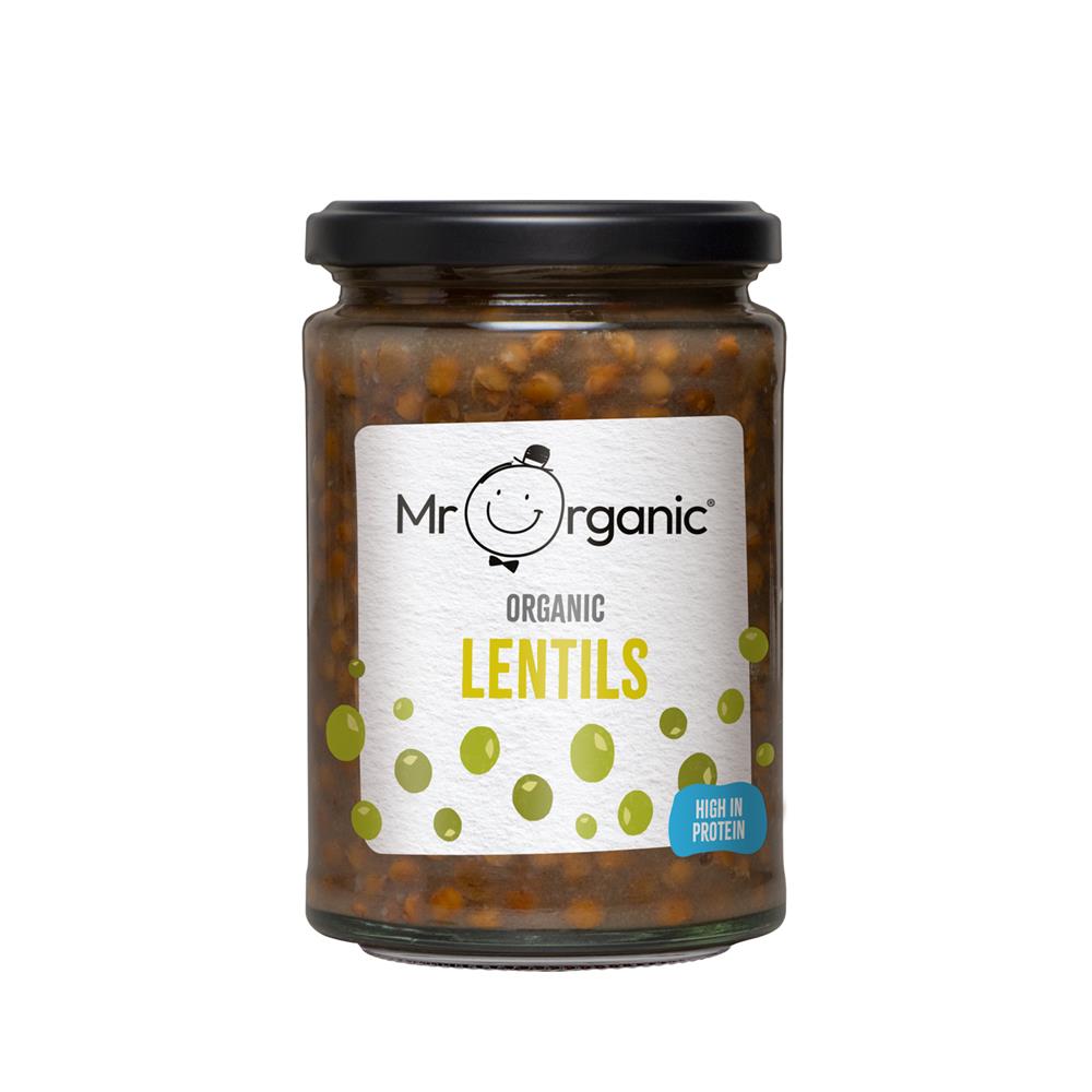 Mr Organic FREE Organic Lentils 350g (in glass jar)