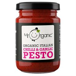 Mr Organic Mr Organic Chilli & Garlic Pesto 130g