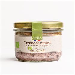 Maison Patignac Organic Duck Terrine with Porcini Mushrooms and Armagnac 180g