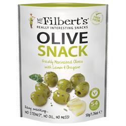 Mr Filberts Mr Filberts Green Olives Lemon and Oregano 50g