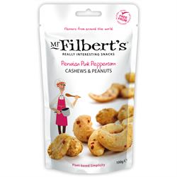 Mr Filberts Mr Filberts Peruvian Pink Peppercorn Cashews & Peanuts 100g