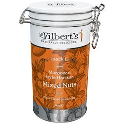 Mr Filberts Mr Filberts Moroccan Style Harissa Mixed Nuts Gifting Tin Medium 140g