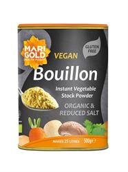 Marigold Marigold ORG Less Salt Veg Bouillon - Grey 500g