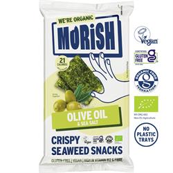 Morish Snacks Morish Snacks Organic Olive Oil Seaweed Snacks 4g