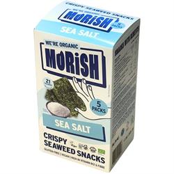 Morish Snacks Morish Snacks Organic Sea Salt Seaweed Snacks 5x4g