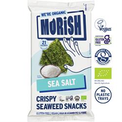 Morish Snacks Morish Snacks Organic Sea Salt Seaweed Snacks 4g