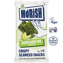Morish Snacks Morish Snacks Crispy Avocado Oil Seaweed Snacks 4g