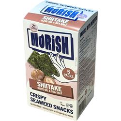 Morish Snacks Morish Snacks Crispy Shiitake Seaweed Snacks 5x4g