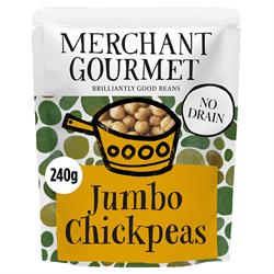 Merchant Gourmet Merchant Gourmet Jumbo Chickpeas in Extra Virgin Olive Oil 240g