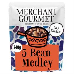 Merchant Gourmet Merchant Gourmet 5-Bean Medley in Extra Virgin Olive Oil 240g