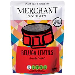 Merchant Gourmet Beluga Lentils Ready to Eat 250g