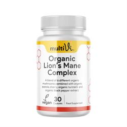 MultiVi MultiVi Organic Lions Mane Complex Supplement. 30 capsules