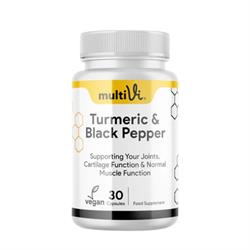 MultiVi MultiVi Turmeric & Black Pepper Supplement. 30 capsules