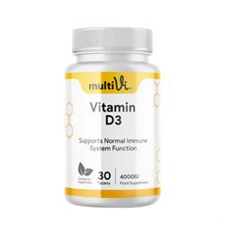 MultiVi MultiVi Vitamin D3 4000IU Supplement. 30 capsules