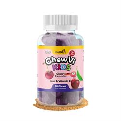 MultiVi MultiVi Iron & Vitamin C Cherry Flavour For Kids. 60 gummies