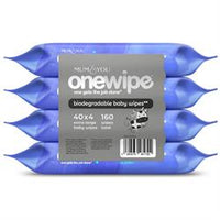 Mum & You Onewipe Extra large big & thick biodegradable wipes (160 wipes)
