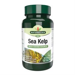 Natures Aid Sea Kelp - 187mg (providing 150ug Iodine) 180 Tabl