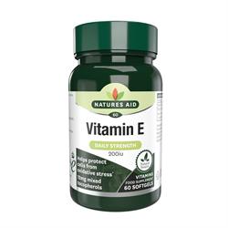 Natures Aid Vitamin E 200iu 60 Capsules