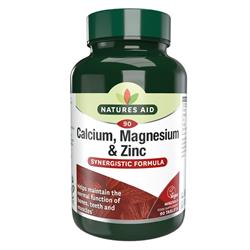 Natures Aid Calcium Magnesium + Zinc 90 Tablets