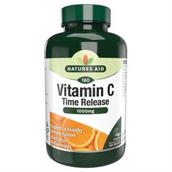 Natures Aid Vitamin C - 1000mg Time Release 180 Tablets