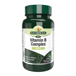 Natures Aid Vitamin B Complex (Improved Formula) 90 Tablets