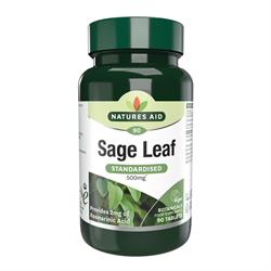 Natures Aid Sage Leaf - 50mg (500mg equiv) 90 Tablets