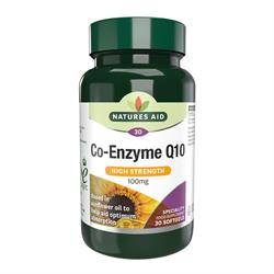 Natures Aid Co-Q-10 - 100mg (Co Enzyme Q10) 30 Caps