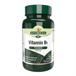 Natures Aid Vitamin B1 (Thiamin) 100mg 90 Tabs