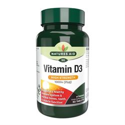 Natures Aid Vitamin D3 1000iu 90 Tablets