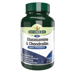 Natures Aid Glucosamine Sulphate 500mg + Chondrotin 400mg 90