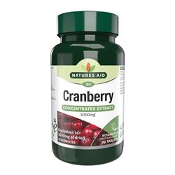 Natures Aid Cranberry - 200mg (5000mg equiv) 90 Tabs