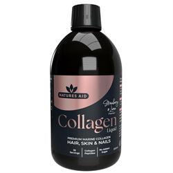 Natures Aid Collagen Liquid Strawberry & Lime Flavour