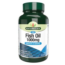 Natures Aid Fish Oil - 1000mg (Omega-3 Rich) 90 Caps
