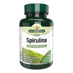 Natures Aid Spirulina 500mg 90 Caps