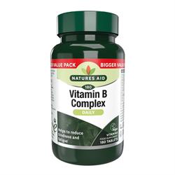 Natures Aid Vitamin B Complex (Improved Formula) 180 Tablets