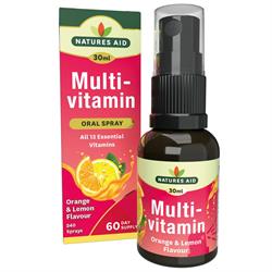 Natures Aid Multivitamin Oral Spray (Orange & Lemon Flavour)