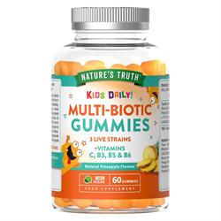 Nature's Truth Multi-Biotic 3 Live Strains + Vits C B3 B5 & B6 60 gummies