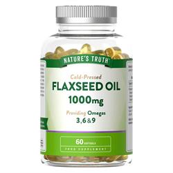 Nature's Truth Flaxseed Oil 1000mg  60 Softgels