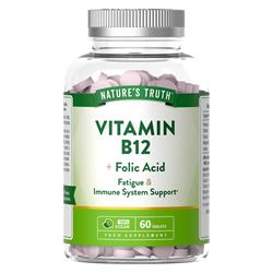 Nature's Truth Vitamin B12 + Folic Acid 60 Tablets