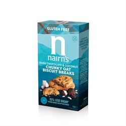 Nairns Gluten Free Dark Choc & Coconut Biscuit Break Chunky 160g