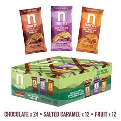 Nairns Gluten Free Oat Biscuit Breaks Mixed Case (48 x 30g) Pack