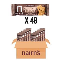 Nairns GF Belgian Chocolate Chunk Crunchy Oat Bars Pack (48 x 40g bars)