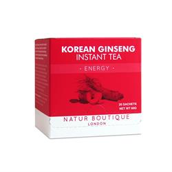 Natur Boutique Ginseng Instant Tea 20 Sachets. Energy