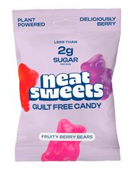 Neat Sweets Neat Sweets Low Sugar Plant Based Fruity Berry Gummy Bears 50g