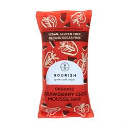 Nourish Grow Cook Enjoy Nourish Organic Strawberry Choc Mousse Bar 60g