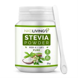 NKD Living Pure Stevia Powder Natural 0 Calorie Sweetener 25g