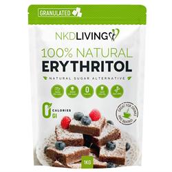 NKD Living Erythritol Granulated Natural 0 Calorie Sweetener 1KG