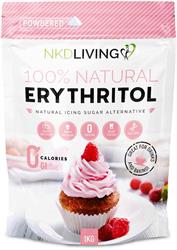 NKD Living Erythritol Powdered Natural 0 Calorie Sweetener 1KG